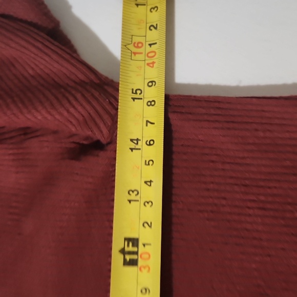 Faherty Sweater Womens Ribbed  Turtleneck Large Rust Brown Y2K - Picture 9 of 9